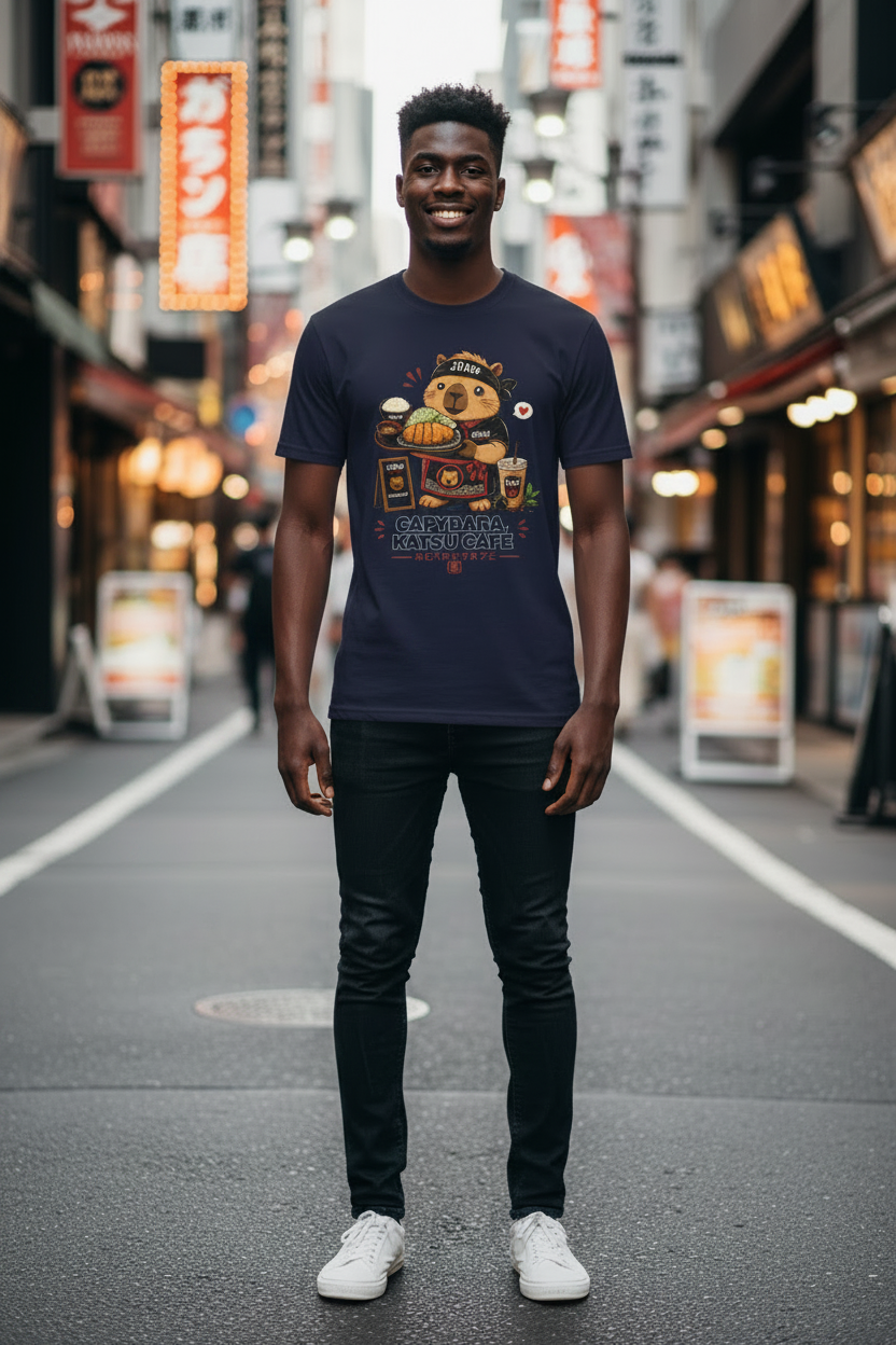 Capybara Katsu Café Navy - Smiling Guy Tokyo Street