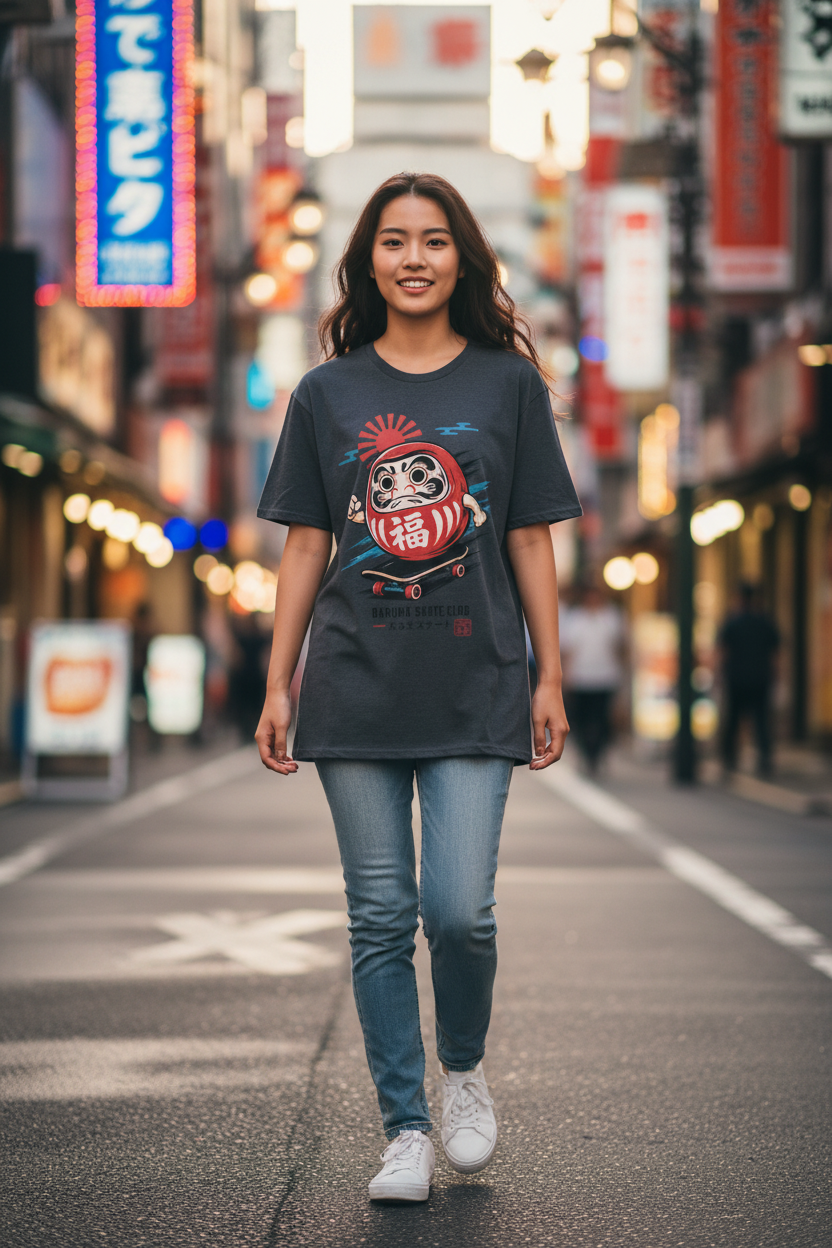 Daruma Skate Club - Photorealistic Tokyo Street