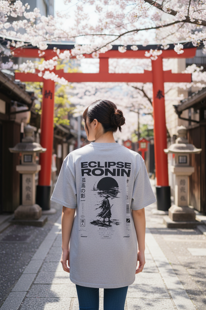 Eclipse Ronin Grey - Cute Girl Back Shot Asakusa