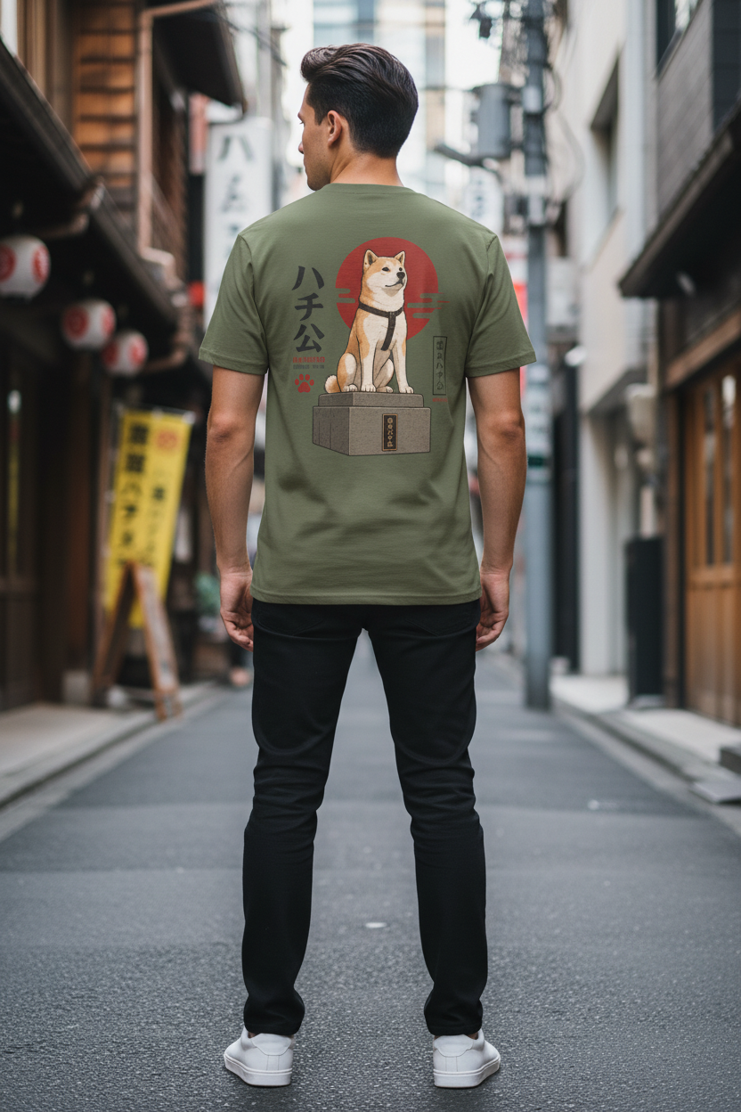 Hachiko Statue Olive Guy