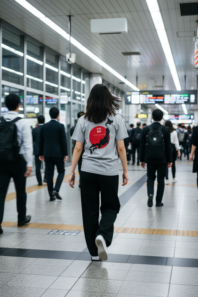 Japan Map Tee – Motion Tokyo Train Station