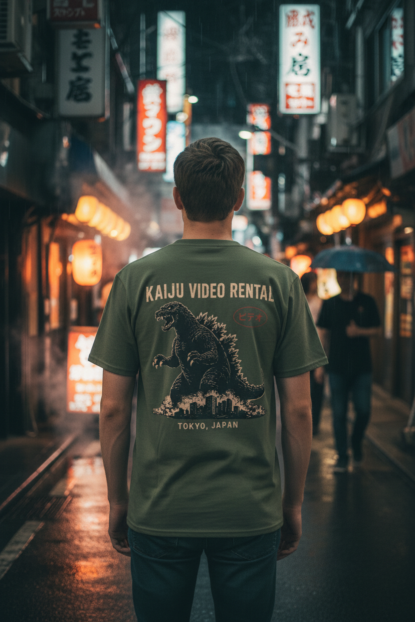 Kaiju Video Rental – Tokyo Street Back Shot