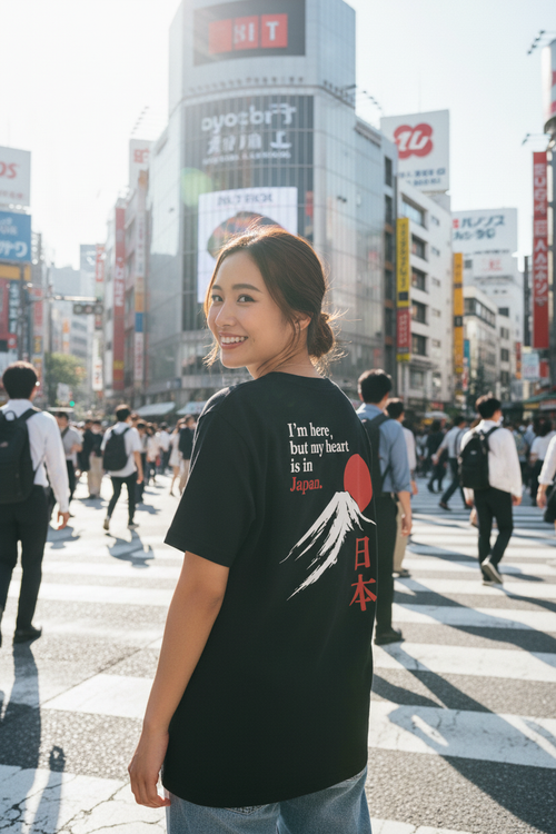 My Heart Is In Japan – Japanese Girl Shibuya Back Over Shoulder