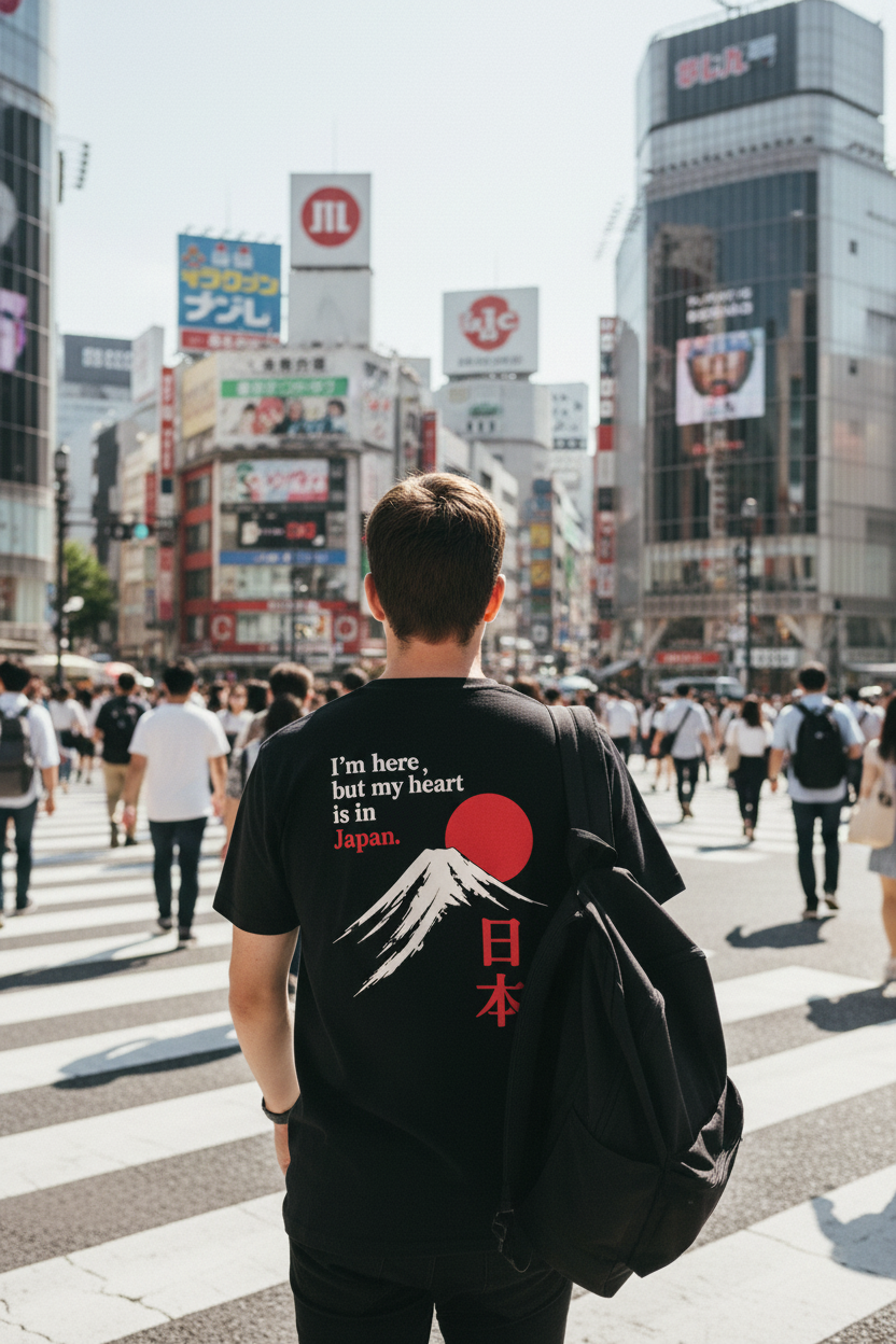 My Heart Is In Japan – White Guy Shibuya Back