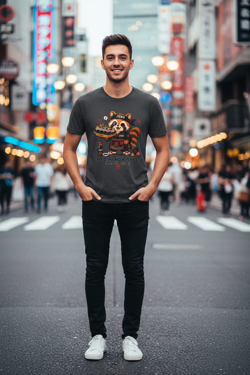 Red Panda Roll - Guy Tokyo Street