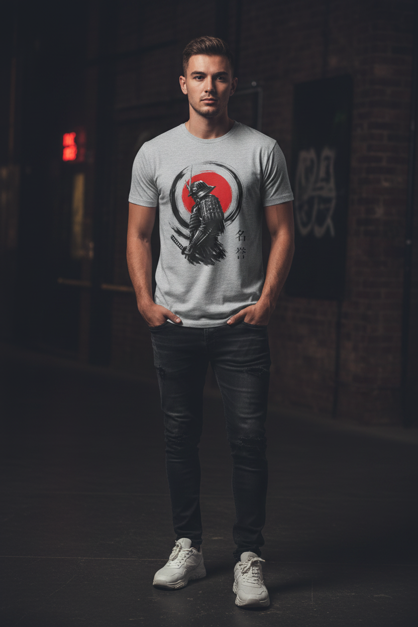 Samurai Honor – Grey Model Shot