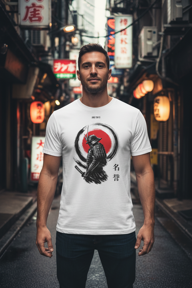 Samurai Sunrise Tee - New Model Tokyo Alleyway