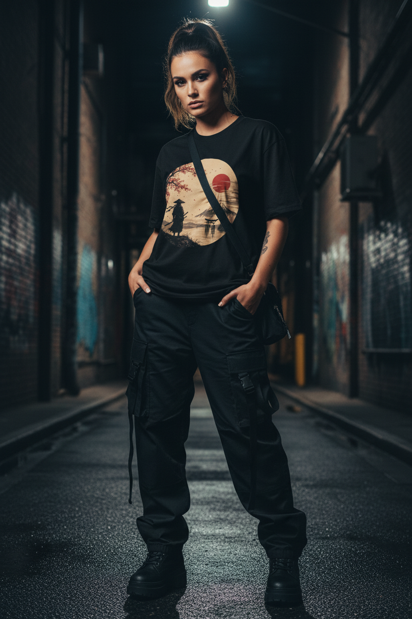 Samurai Sunset – Black Female Model Shot