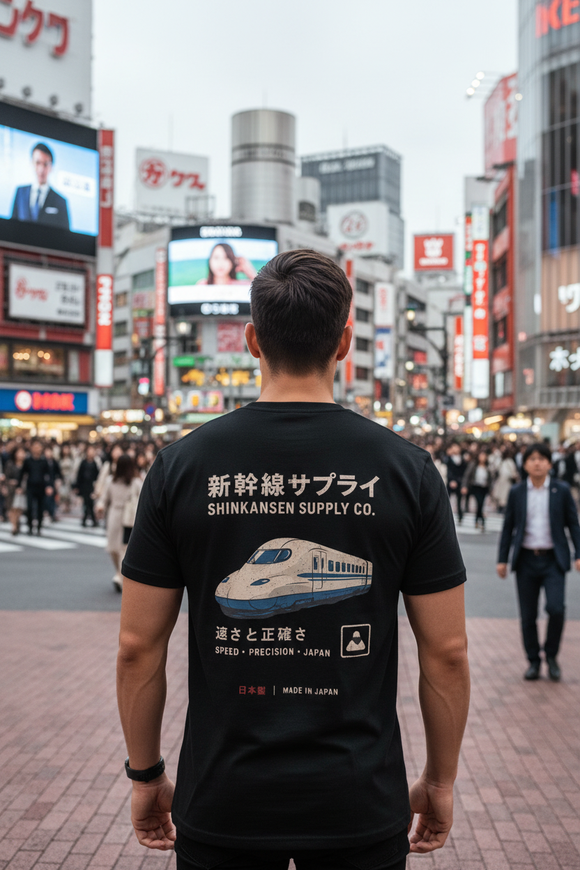 Shinkansen Supply Co. – Tokyo Street Back Shot