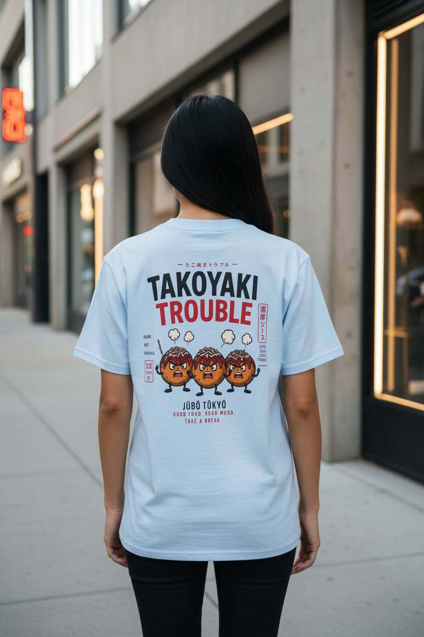 Takoyaki Trouble Female Model Baby Blue